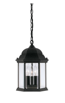 Devonshire Three Light Hanging Lantern in Black (43|2984-BK)