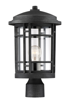 Barrister One Light Post Lantern in Weathered Pewter (43|22436-WP)