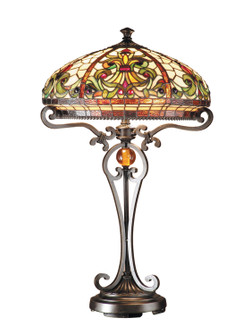 Boehme Two Light Table Lamp in Antique Golden Bronze (155|TT101114)