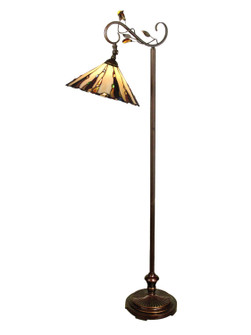 Crystal Ripley One Light Floor Lamp in Antique Golden Bronze (155|TF90263)