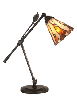 Tiffany Leaf One Light Desk Lamp in Dark Bronze (155|TA11158)
