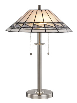 Two Light Table Lamp in Brushed Nickel (155|STT17019)