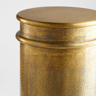 Gavel Accent Table in Brass (208|11510)