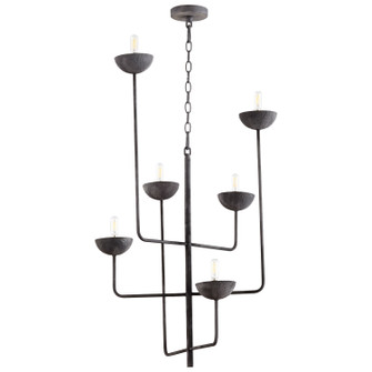 Six Light Chandelier in Noir (208|10976)