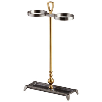 Umbrella Stand in Satin Grey And Brass (208|08938)