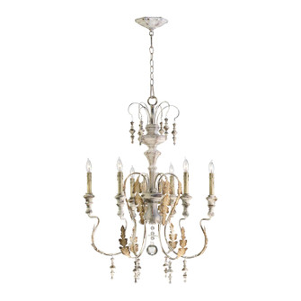 Motivo Six Light Chandelier in Persian White (208|04170)