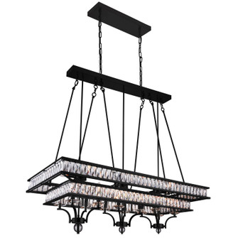 Shalia 20 Light Island Chandelier in Black (401|9972P47-20-101)