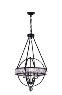 Arkansas Four Light Chandelier in Black (401|9957P20-4-101)