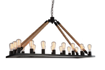 Ganges 18 Light Chandelier in Black (401|9671P49-18-RC-101)