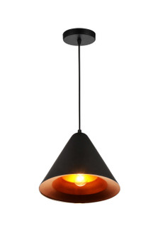 Keila One Light Pendant in Black (401|9666P10-1-143)