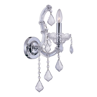 Maria Theresa One Light Wall Sconce in Chrome (401|8318W5C-1 (Clear))