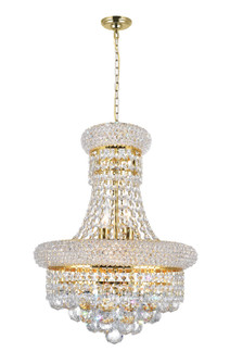 Empire Six Light Chandelier in Gold (401|8001P14G)