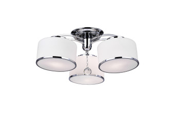 Frosted Three Light Flush Mount in Chrome (401|5479C24C-3)