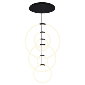 Hoops LED Chandelier in Black (401|1273P35-6-101-R)