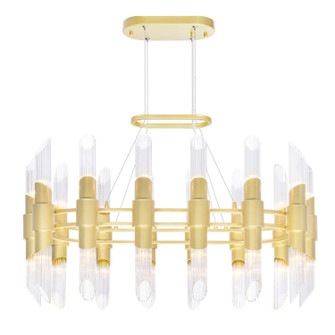 Croissant 28 Light Chandelier in Satin Gold (401|1269P39-28-602-O)