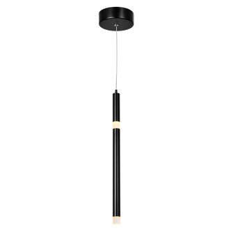 Flute LED Pendant in Black (401|1262P5-1-101)