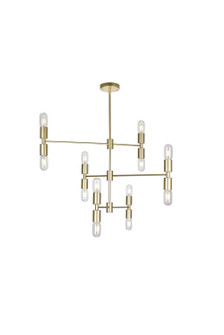 Hand Crank 12 Light Chandelier in Medallion Gold (401|1227P34-12-169)