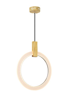 Anello LED Pendant in White Oak (401|1214P16-1-236)
