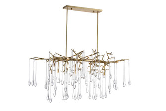 Anita Ten Light Chandelier in Gold Leaf (401|1094P47-10-620)