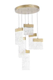 Carolina LED Chandelier in Gold Leaf (401|1090P16-6-620)