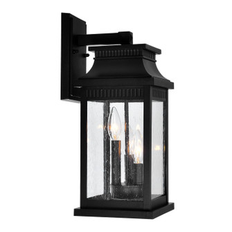 Milford Three Light Outdoor Wall Lantern in Black (401|0418W7L-3)