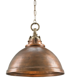 Admiral One Light Pendant in Copper/Antique Brass (142|9857)