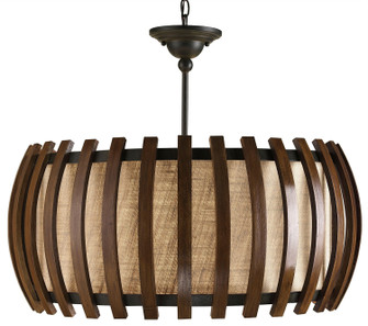 Dado One Light Pendant in Old Iron/Polished Fruitwood (142|9096)