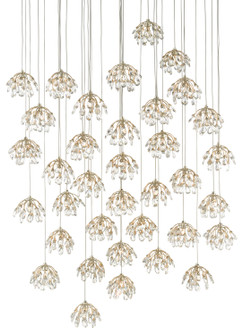 Crystal 36 Light Pendant in Crystal/ Contemporary Silver Leaf (142|9000-0673)