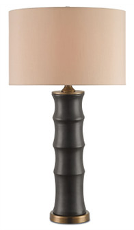 Roark One Light Table Lamp in Matte Black/Antique Brass (142|6955)