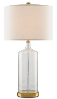 Hazel One Light Table Lamp in Clear Seeded Glass/Brass (142|6510)