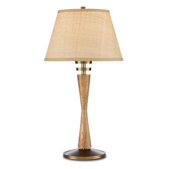 Woodville One Light Table Lamp in Classic Honey/Antique Brass (142|6000-0838)