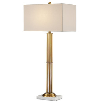 Allegory One Light Table Lamp in Antique Brass/Natural (142|6000-0808)