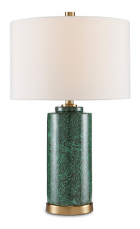 St. Isaac One Light Table Lamp in Green/Brass (142|6000-0771)