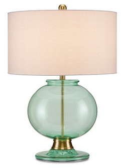 Jocasta One Light Table Lamp in Clear Emerald/Brass (142|6000-0716)