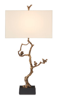 Shadows One Light Table Lamp in Antique Brass/Black (142|6000-0695)