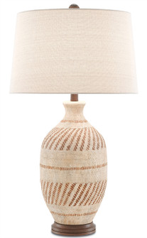 Faiyum One Light Table Lamp in Tan/Brown/Hand Rubbed Bronze (142|6000-0088)