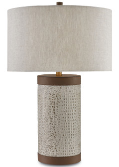 Baptiste One Light Table Lamp in Ivory/Brown/Brushed Brass (142|6000-0038)