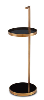 Silas Drinks Table in Antique Brass/Smoke (142|4000-0081)