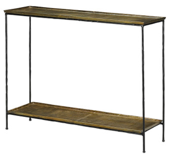 Boyles Console Table in Black Iron/Antique Brass (142|4000-0023)