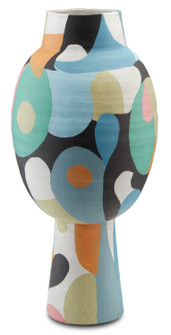 So Nouveau Vase in Blue/Green/Black/Yellow (142|1200-0461)