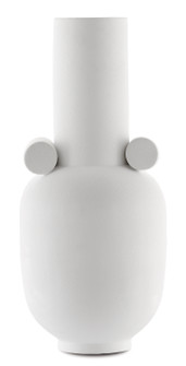 Happy Vase in Textured White (142|1200-0393)