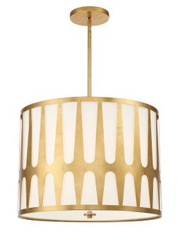 Royston Five Light Pendant in Antique Gold (60|ROY-809-GA)