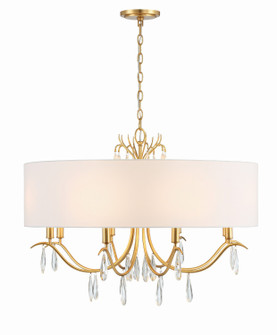 Rollins Eight Light Chandelier in Antique Gold (60|ROL-18808-GA)