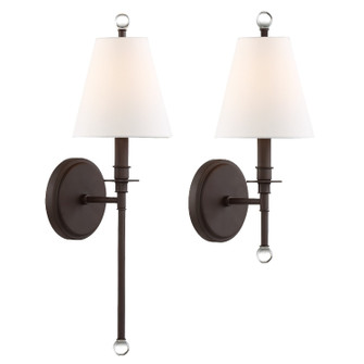 Riverdale One Light Wall Sconce in Dark Bronze (60|RIV-382-DB)