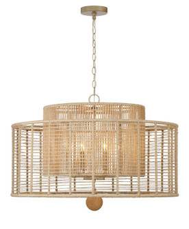 Jayna Eight Light Chandelier in Burnished Silver (60|JAY-A5006-BS)