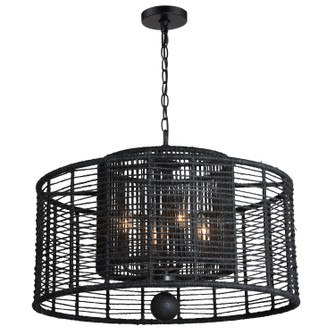 Jayna Four Light Chandelier in Matte Black (60|JAY-A5004-MK)