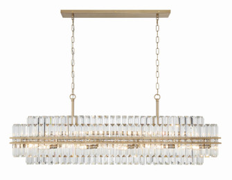 Hayes 16 Light Chandelier in Aged Brass (60|HAY-1417-AG)