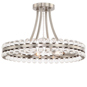 Clover Four Light Semi Flush Mount in Brushed Nickel (60|CLO-8894-BN)