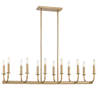 Bailey 12 Light Chandelier in Aged Brass (60|BAI-A2112-AG)