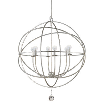 Solaris Six Light Chandelier in Olde Silver (60|9228-OS)